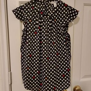 Polka Dot Blouse,  Size S